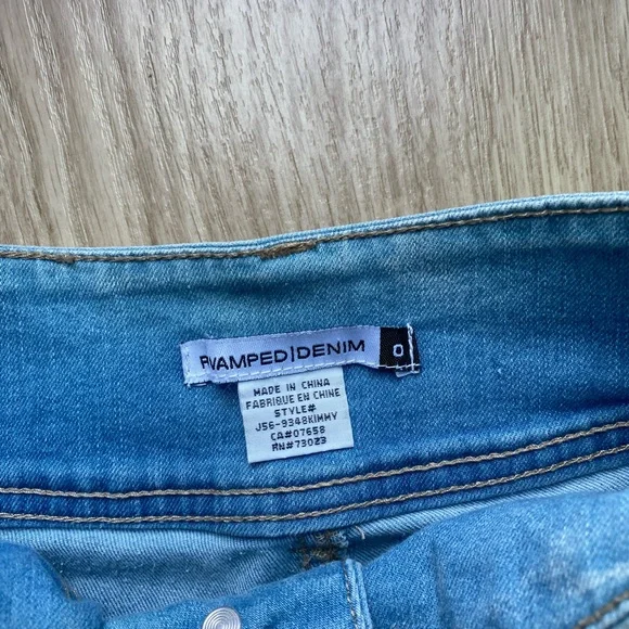 Light Blue Ripped Skinny Jeans - Picture 4 of 5